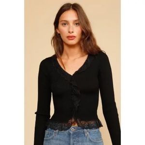 Rouje Guylaine Cardigan Black